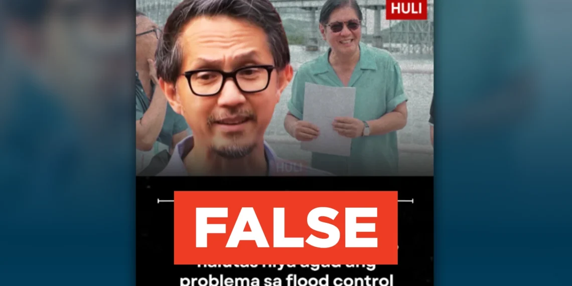 FACT CHECK: DPWH Secretary Vince Dizon did not say flood control was solved in three months