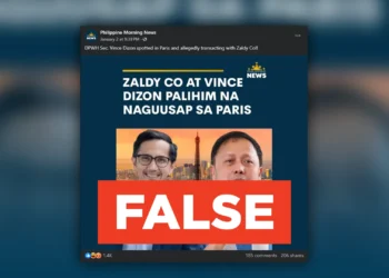 FACT CHECK: Vince Dizon did not transact with Zaldy Co. in Paris