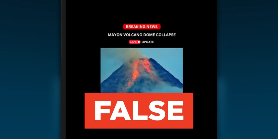 FACT CHECK: Viral video does not show a live explosive eruption of Mayon Volcano