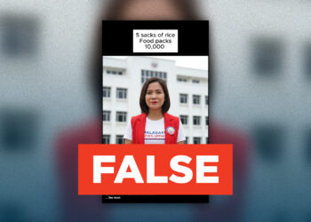 FACT CHECK: Hindi magpapamigay ng limang sako ng bigas at food packs ang isang pekeng news group. 