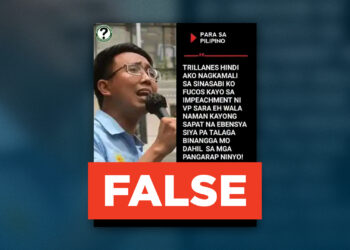 FACT CHECK: Kabataan Rep. Raoul Manuel did not slam former senator Antonio Trillanes over VP Sara Duterte impeachment and called for his return to the CPP NPA.