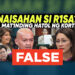 FACT CHECK: Senator Risa Hontiveros has not been arrested by court order