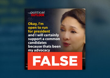 FACT-CHECK: Senator Risa Hontiveros will run for president on the 2028 national elections