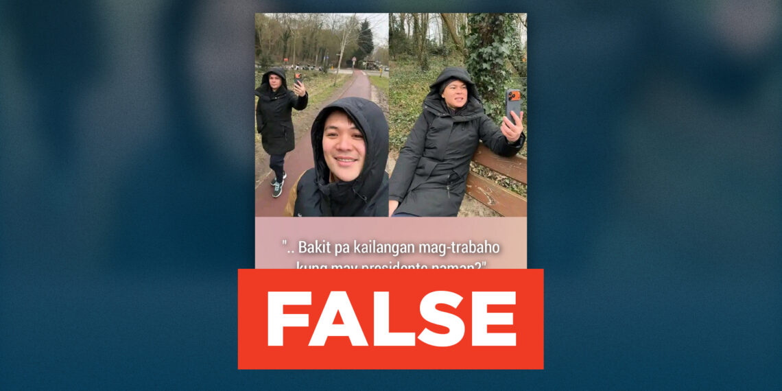 FAKE NEWS: Vice President Sara Duterte says “Bakit pa kailangan mag-trabaho kung may presidente naman?” 