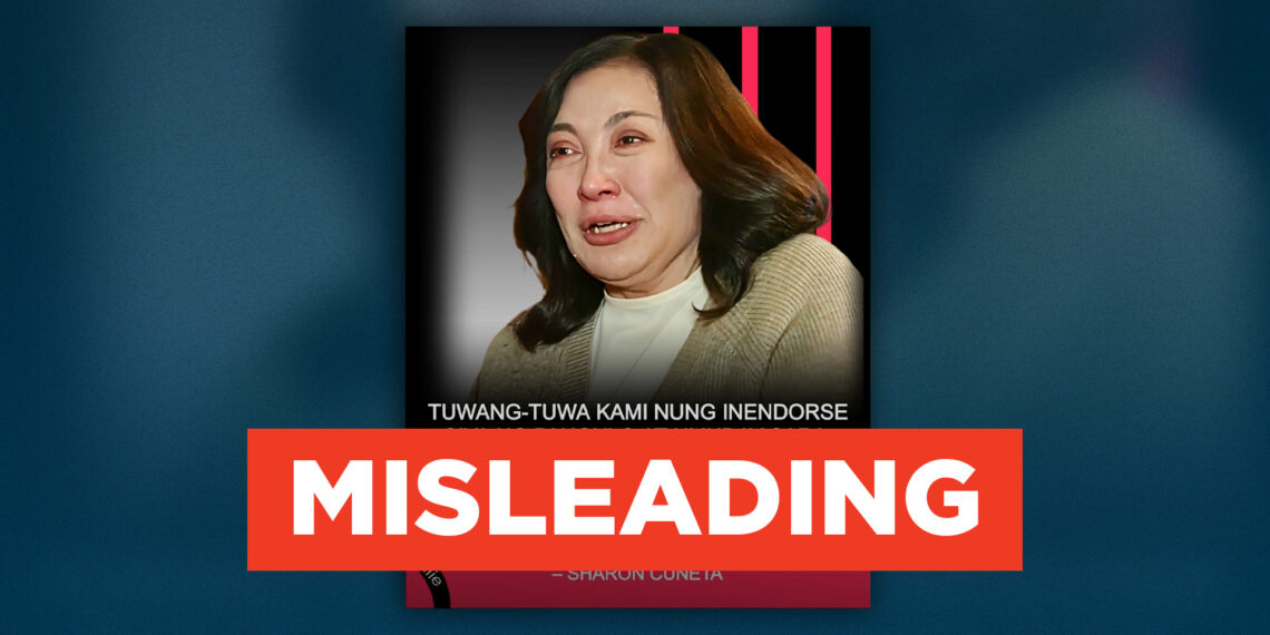 FACT CHECK: Sharon Cuneta has not publicly expressed resentment toward the Dutertes