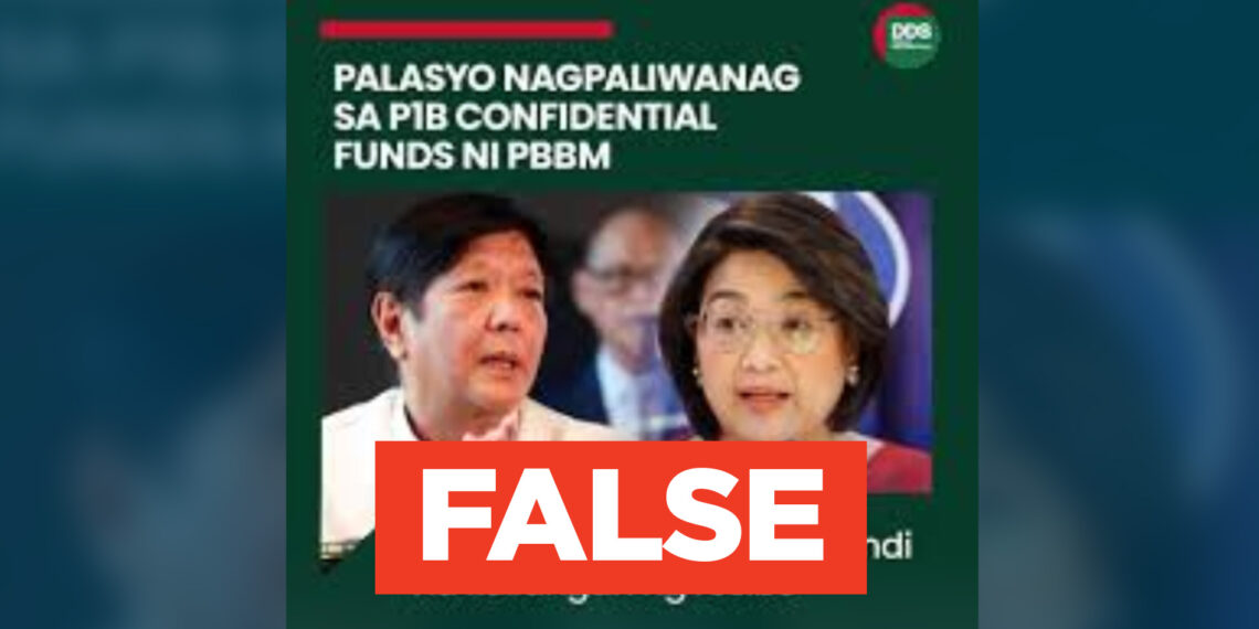 FACT CHECK: Palace Press Officer Claire Castro did not claim that receipts are not required for ‘secret funds’ of President Bongbong Marcos