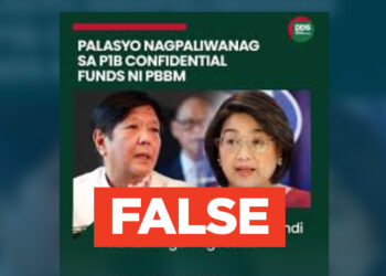 FACT CHECK: Palace Press Officer Claire Castro did not claim that receipts are not required for ‘secret funds’ of President Bongbong Marcos