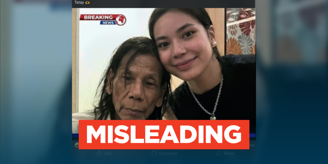 FACT CHECK: Image of former President Duterte with long hair beside Kitty Duterte is AI-generated