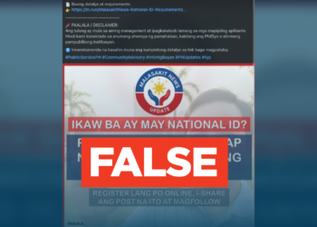 FACT CHECK: National ID holders cannot receive ₱20,000 through online form