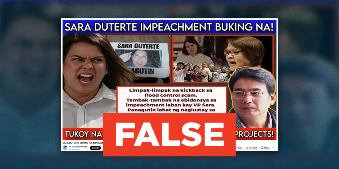 FACT CHECK: No evidence Bong Revilla accused VP Sara Duterte of corruption