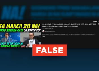 FACT CHECK: No confirmation Duterte will be released on March 28