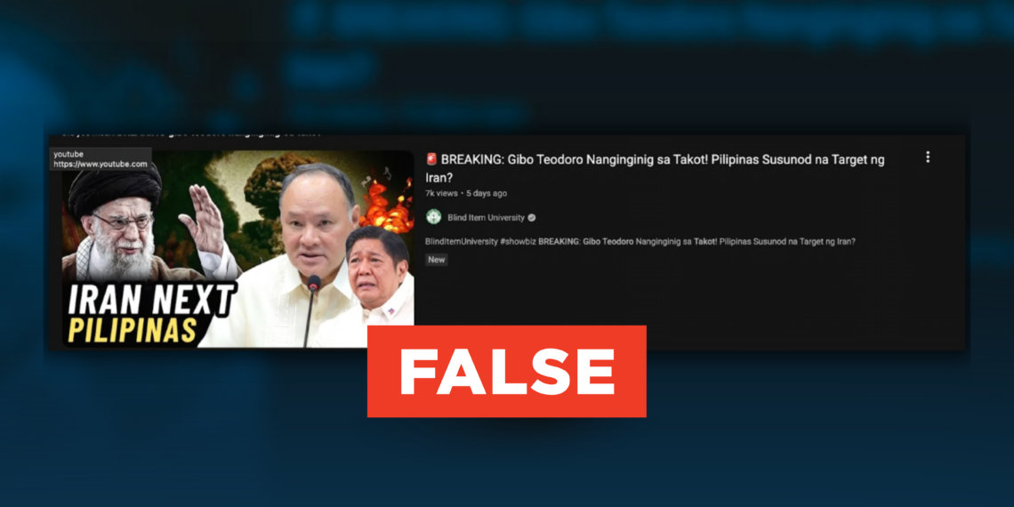 FACT CHECK: Philippines NOT Iran’s next missile target