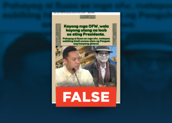 FACT CHECK: Rep. Lordan Suan did not call OFWs “ungrateful” to Marcos
