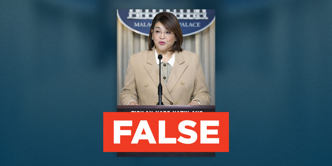FACT CHECK: Palace Press Officer Claire Castro did not encourage the public to stop monitoring flood control controversies in the Philippines.