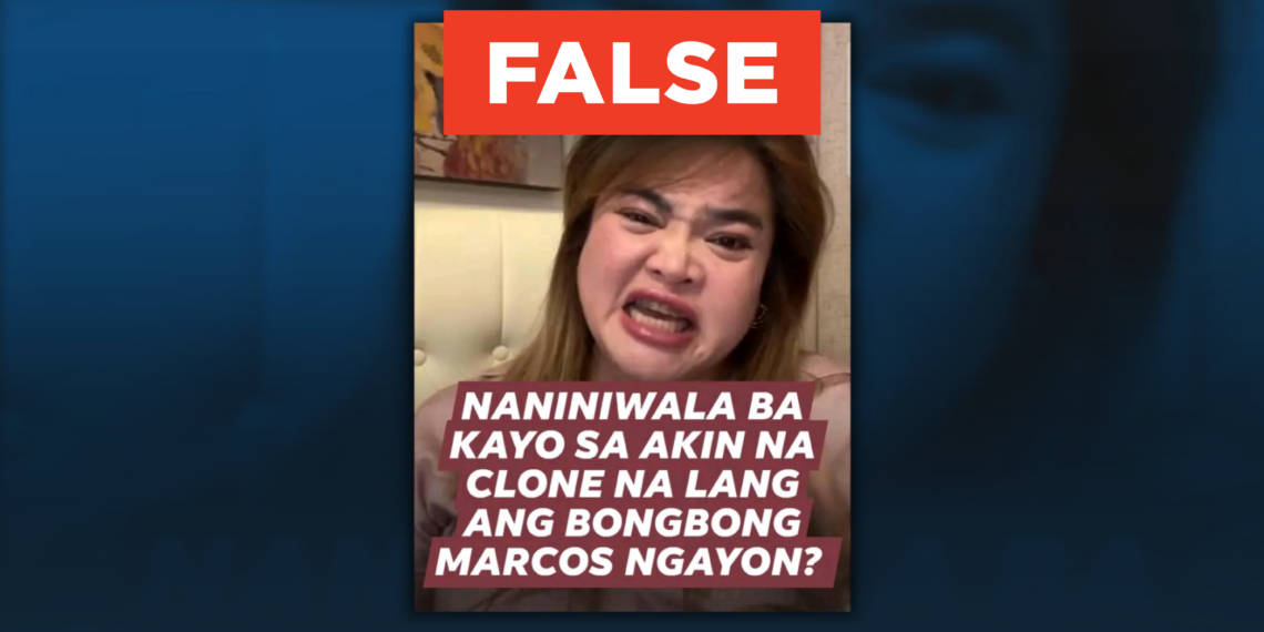 FACT CHECK: President Ferdinand Marcos Jr. is not a clone as social media personality claims