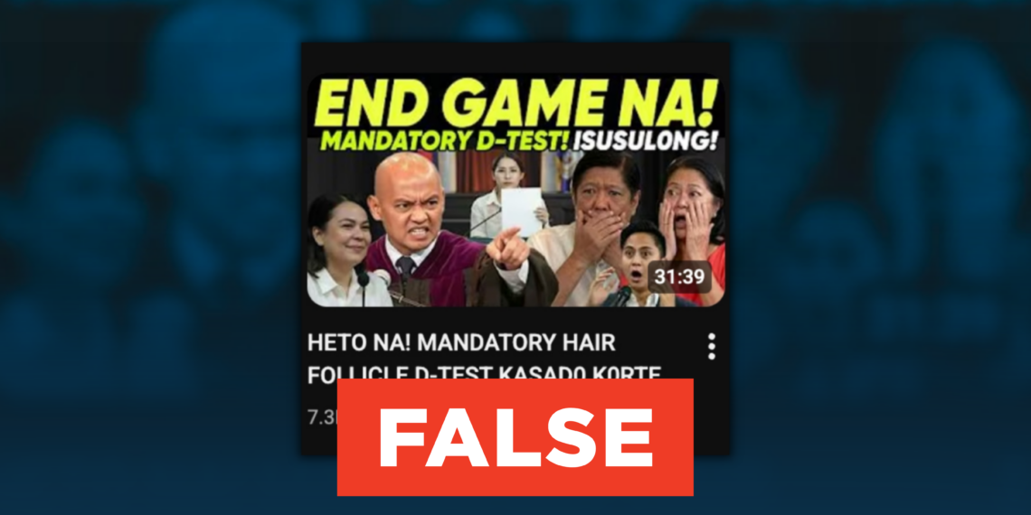 FACT CHECK: No Supreme Court order requiring Marcos drug test