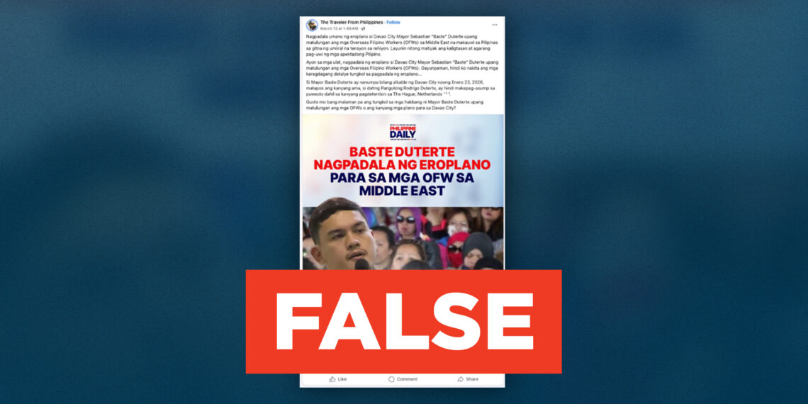 FACT CHECK: No proof Davao City received oil supply from Brunei