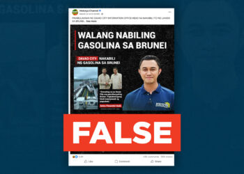 FACT CHECK: No proof Davao City received oil supply from Brunei