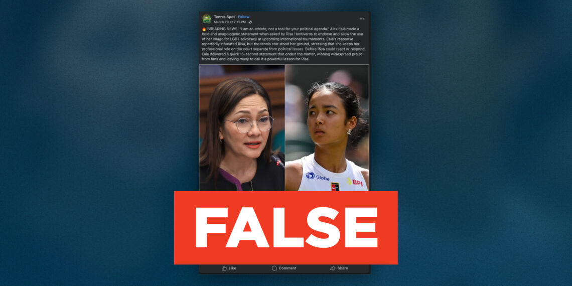 FACT CHECK: Hontiveros did NOT ask Alex Eala to endorse LGBT advocacy