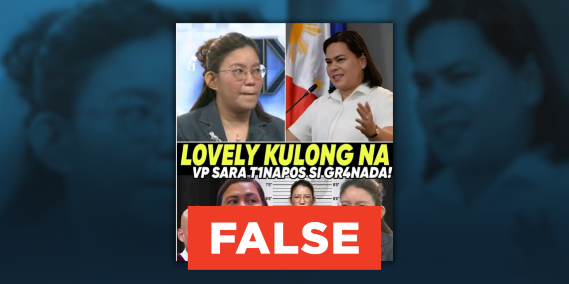 FACT CHECK: No evidence VP Sara Duterte “jailed” or “destroyed” vlogger Lovely Granada