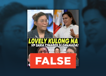 FACT CHECK: No evidence VP Sara Duterte “jailed” or “destroyed” vlogger Lovely Granada