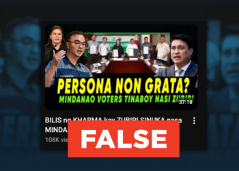 FACT CHECK: Senator Migz Zubiri is NOT declared “persona non grata” in Mindanao