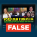 FACT CHECK: The World Bank DID NOT testify in the impeachment proceedings against Vice President Sara Duterte.