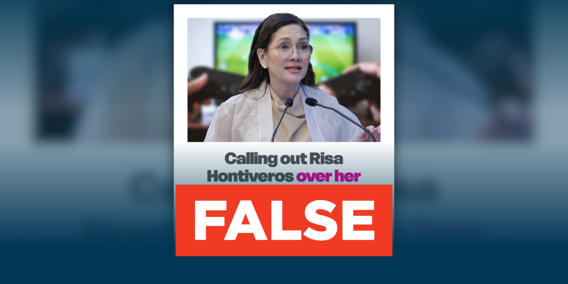 FACT CHECK: Senator Risa Hontiveros did not call for absolute ban of video games in the Philippines