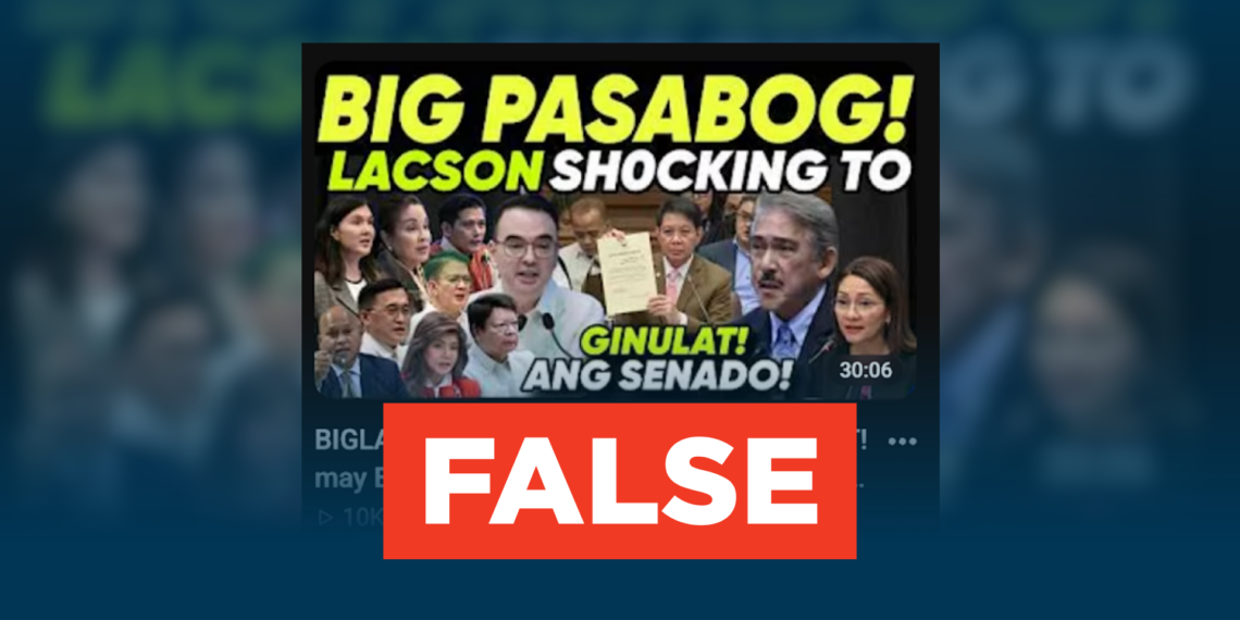 FACT CHECK: Senator Panfilo “Ping” Lacson is NOT resigned from the Senate