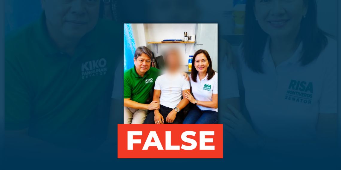 FACT CHECK: Senators Kiko and Risa did not pose with suspects in the Tacloban school shooting