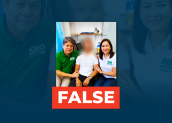 FACT CHECK: Senators Kiko and Risa did not pose with suspects in the Tacloban school shooting