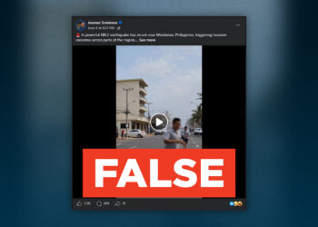 FACT CHECK: Video of tsunami-triggered destruction after Mindanao earthquake not real