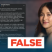 FACT CHECK: Viral post falsely claims Bianca Gonzalez blamed the Dutertes for the country’s problems