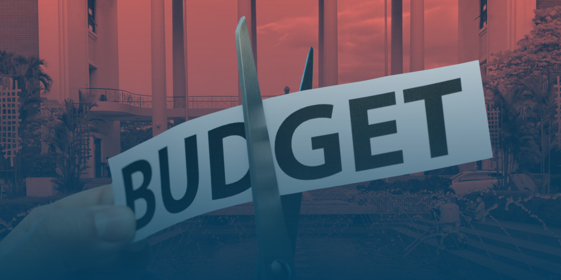 Why is UP not safe from facing large budget cuts?